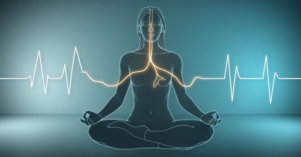 Infographic showing the connection between the Vagus Nerve, the brain, and the gut for Virgo health.