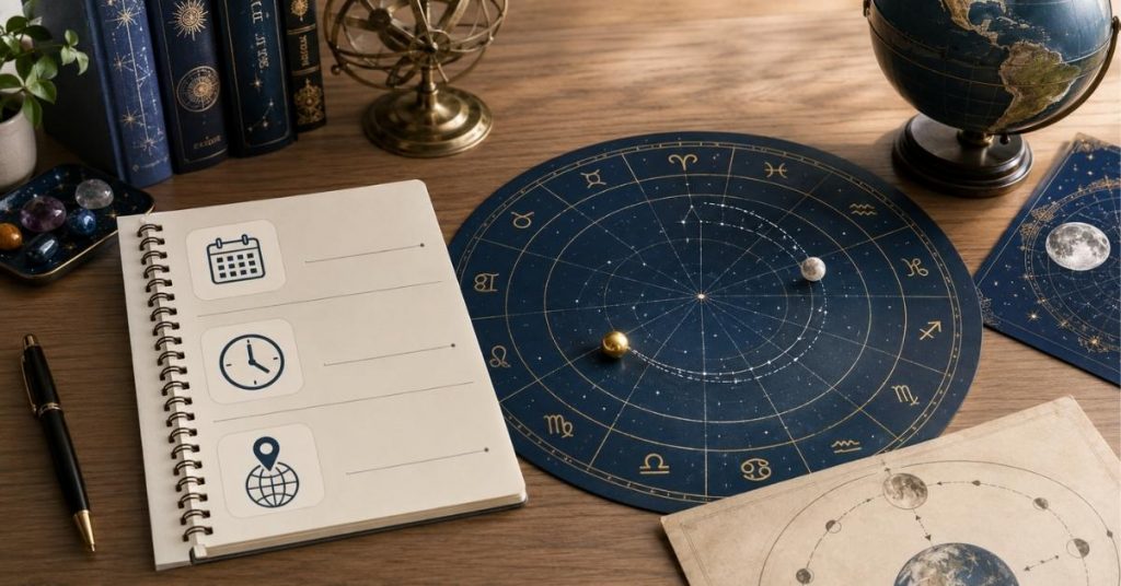 How to find your Moon sign using birth date time and location